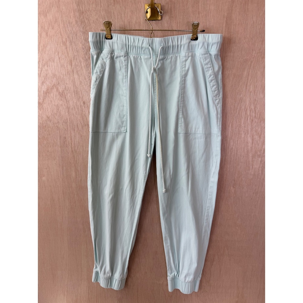 Bella Dahl Light Blue Joggers Elastic Waist Drawstring Pants Large
